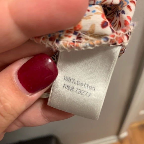 Lauren Conrad LC Floral Button Down Long Sleeve - Picture 6 of 7